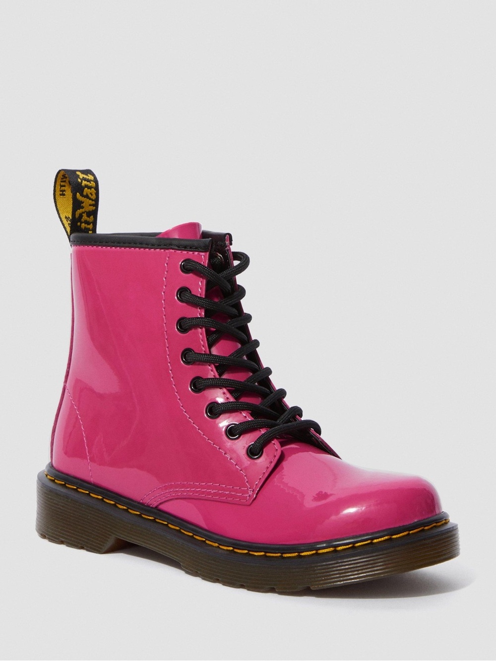 Dr. Martens Girls Patent Boots in Bright Pink | Size 3 Hot Pink 💖
